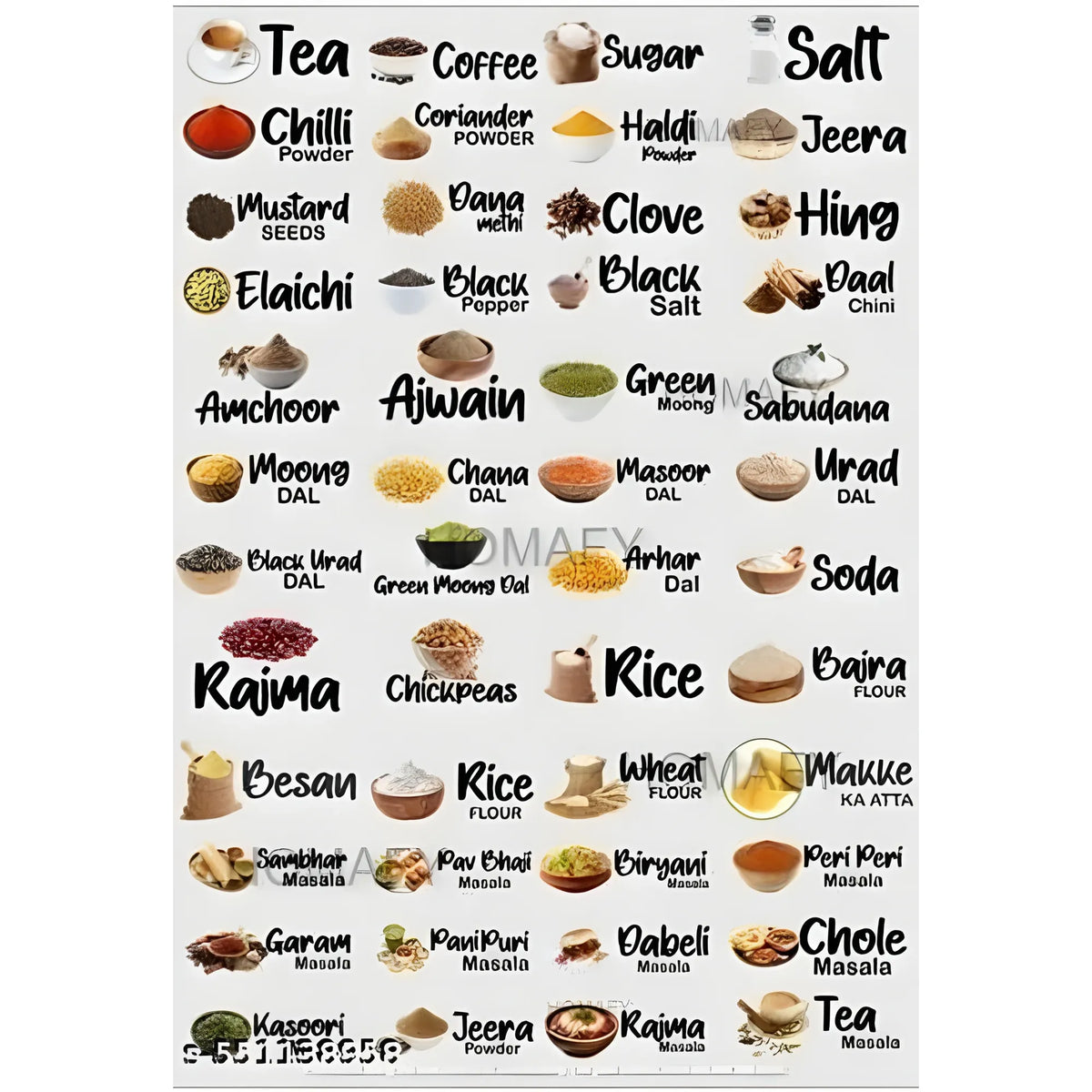 Prism Essential Pack of 2 Kitchen Masala Sticker