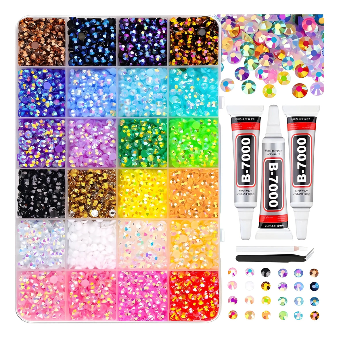 Prism Essential Resin Nail Art Rhinestones Bedazzling Kit
