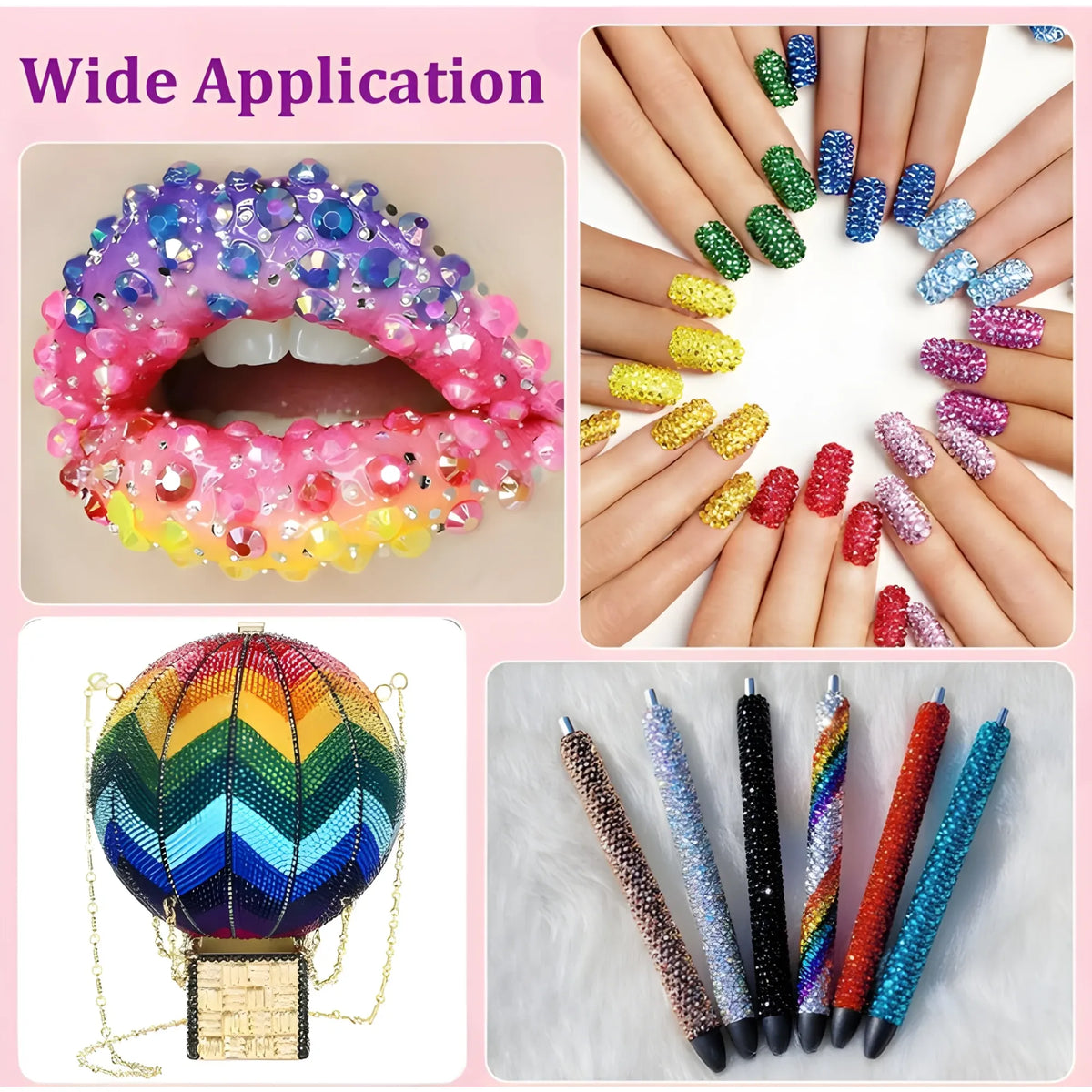 Prism Essential Resin Nail Art Rhinestones Bedazzling Kit