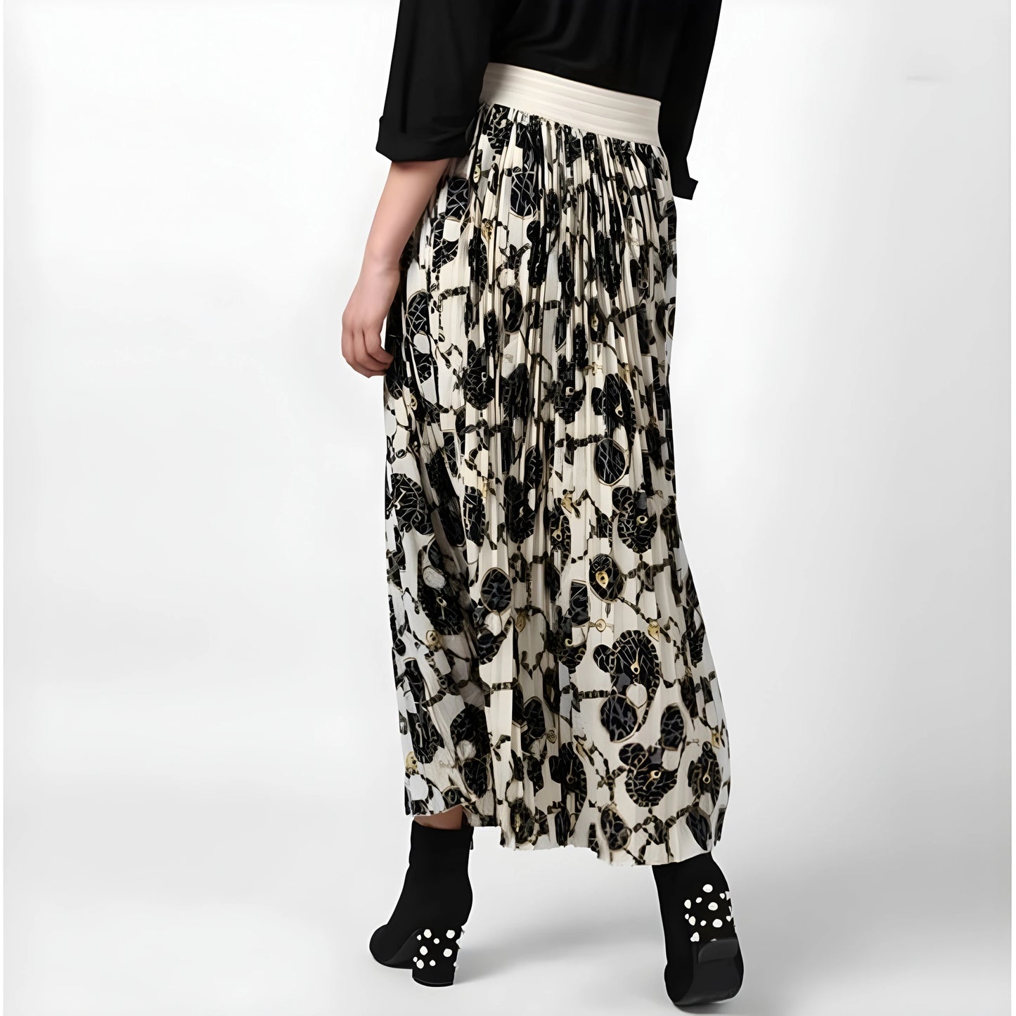Thea Chain Print Skirt
