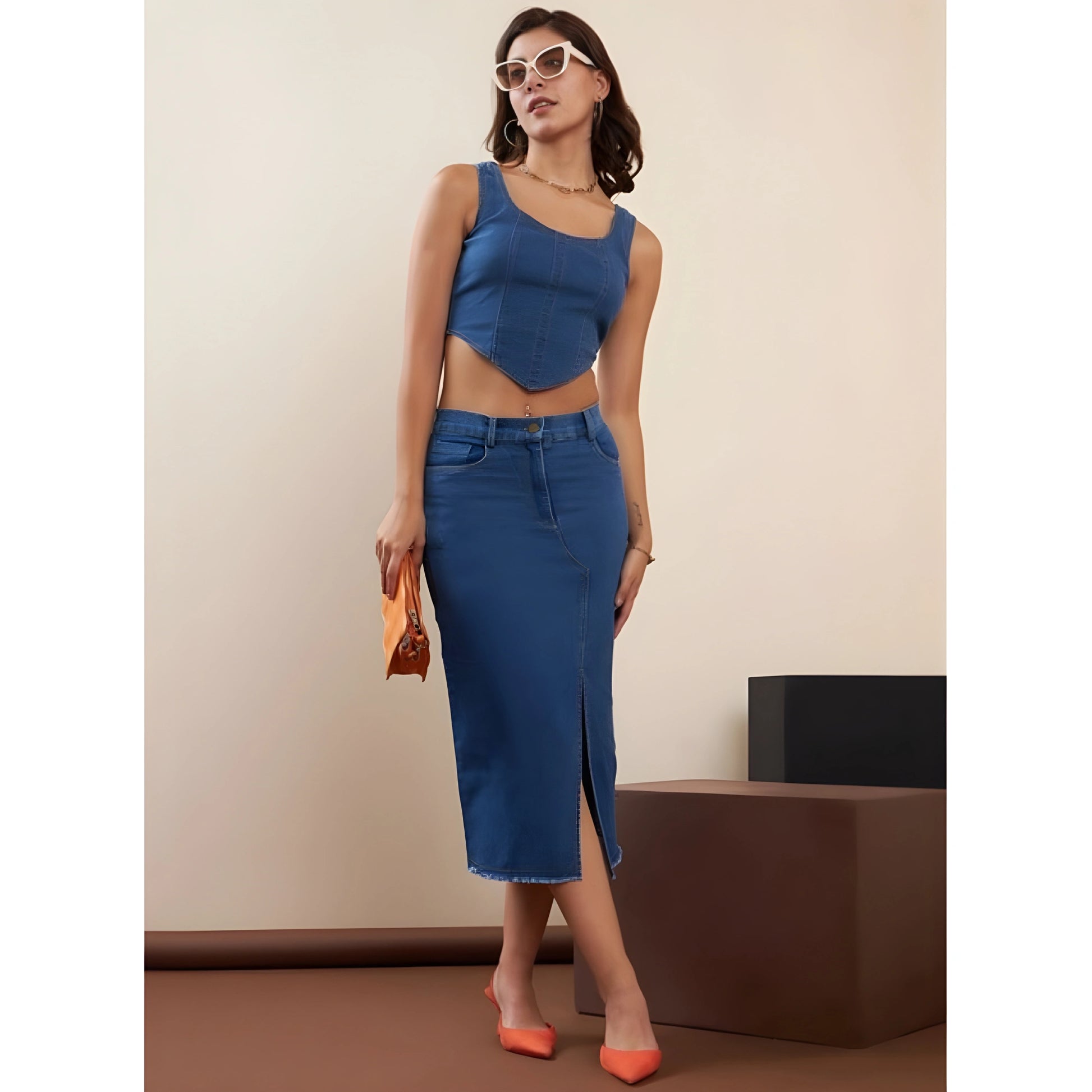 Kaira Solid Skirt
