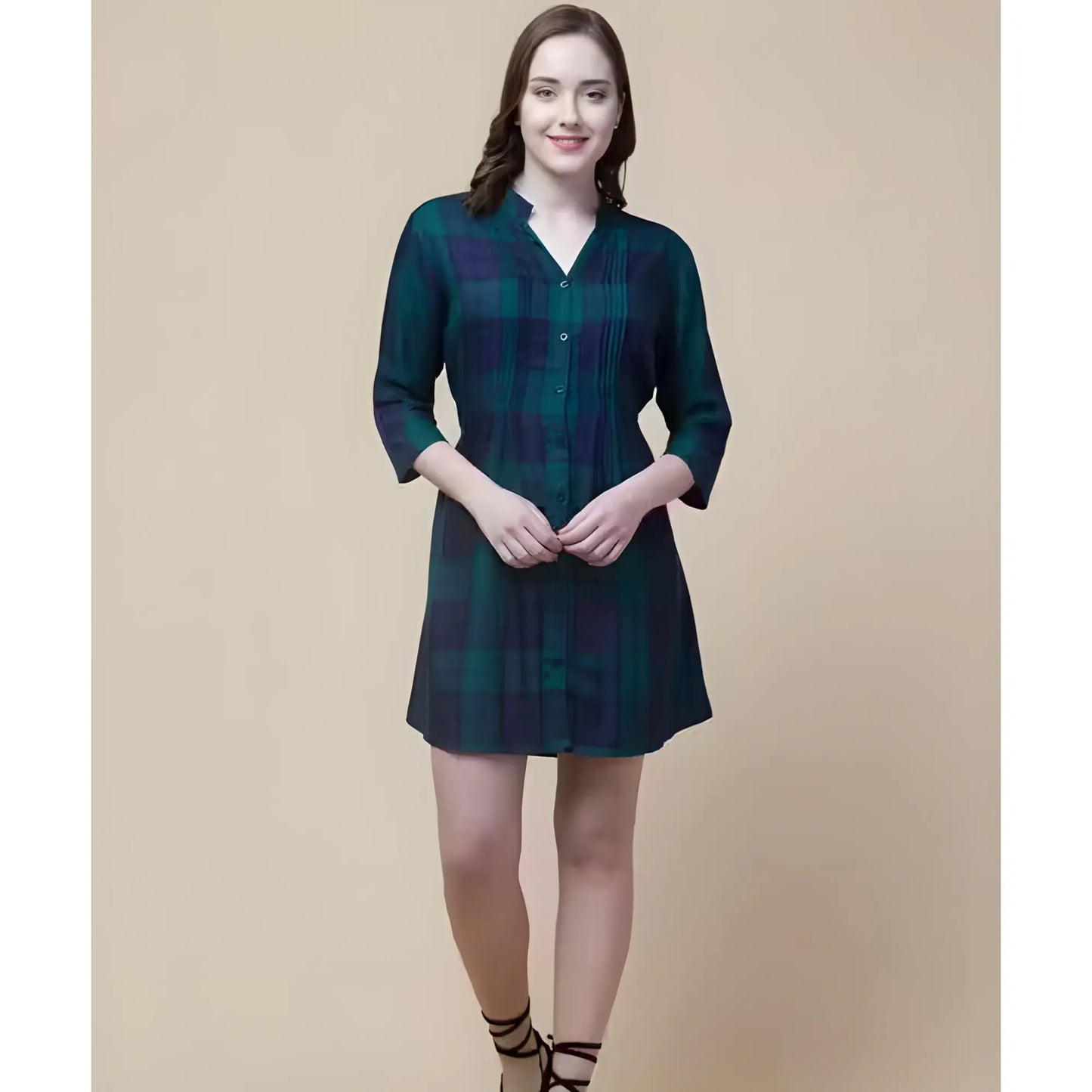 Vela Checked Dress