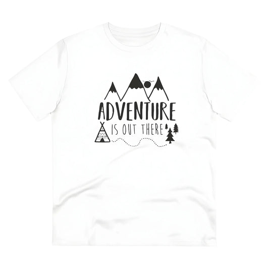 Men's PC Cotton Explore The Unseen Printed T Shirt (Color: White, Thread Count: 180GSM)