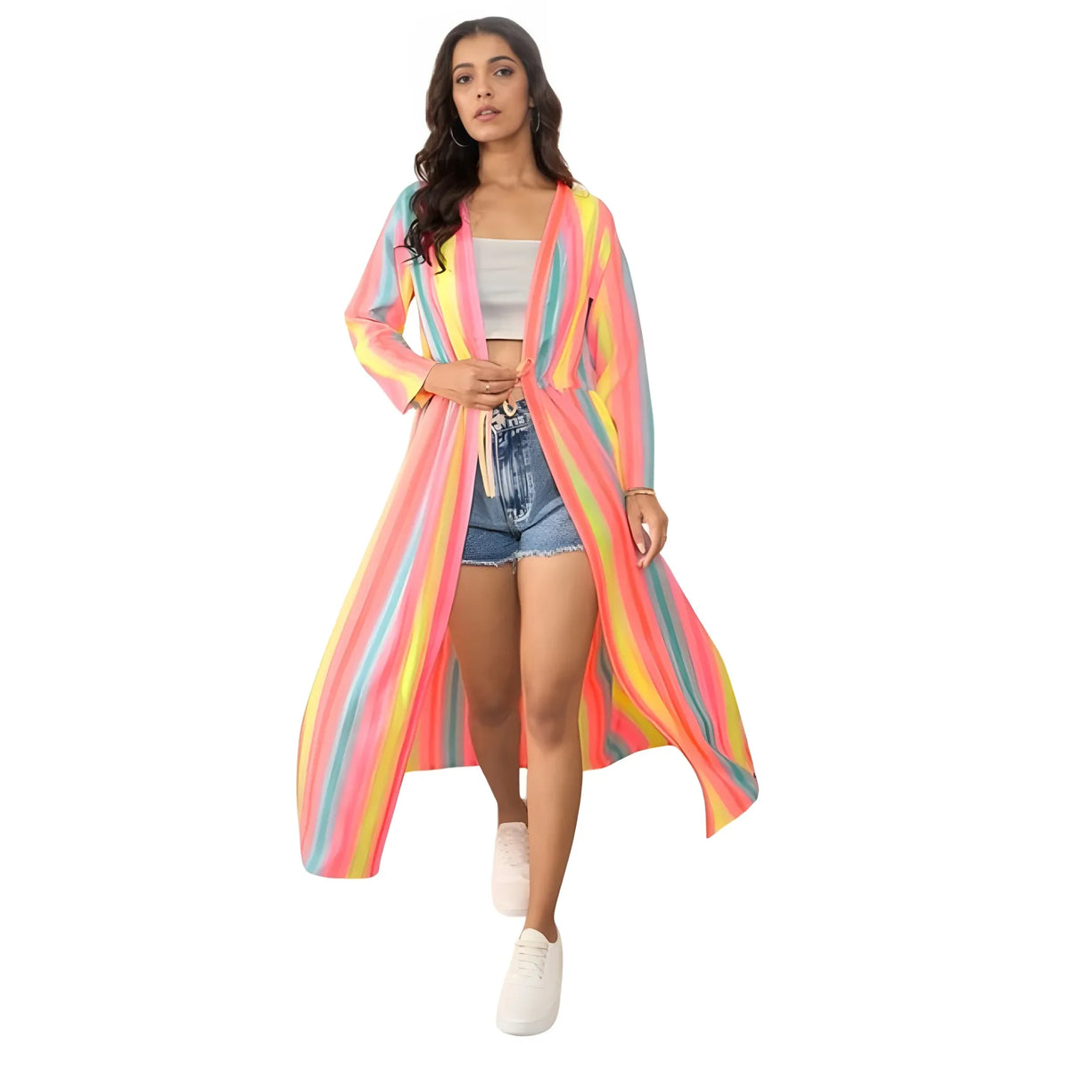 Women's Polyester Crepe Printed Long Sleeves Shrug (multicolor) | Women Signature Collection