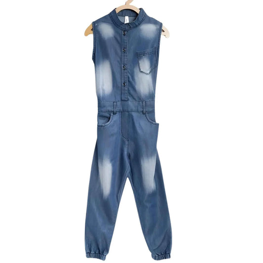 Azure Amaya Embellished Sleeveless Jumpsuit