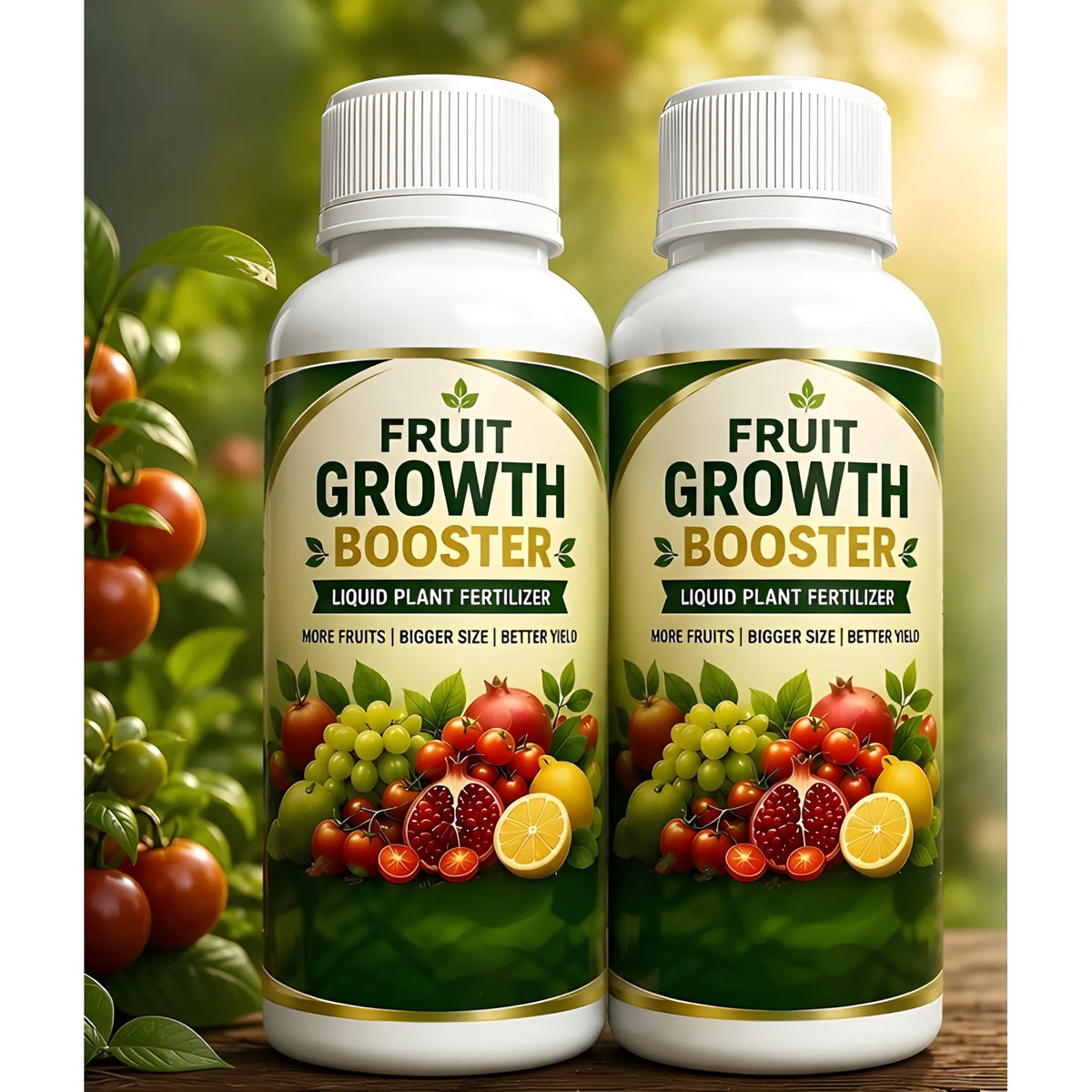 Signature Essential Pack of 2 Fruit Growth Booster Liquid Plant Fertilizer Bottles - 100 ML