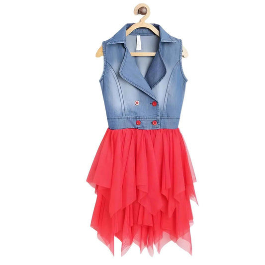 Azure Mira Roll Up Buttoned Dress
