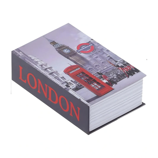 Secret Book Safe with Number Locker (Gray)
