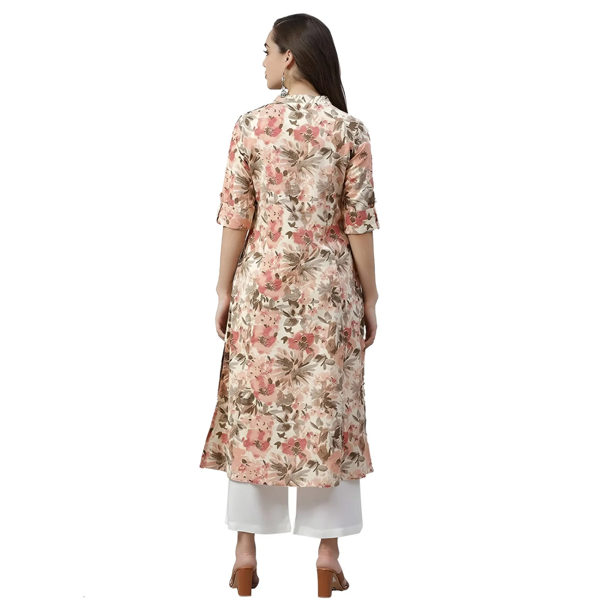 Women's Cotton Printed Floral Print Kurti (multicolor, Cotton) | Women Signature Collection