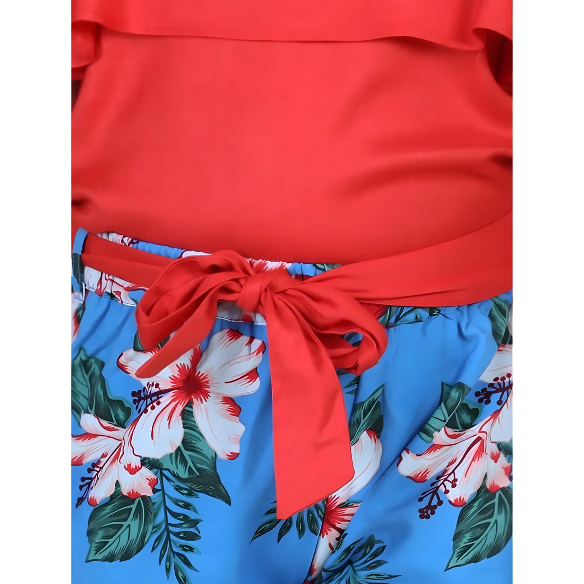 Girl's Rayon Floral Short Sleeve Top And Trouser Set (multicolor) | Kids Signature Collection