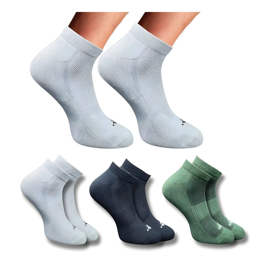 3_Pair Set Unisex Casual Cotton Printed Low Cut Socks (Multicolor)