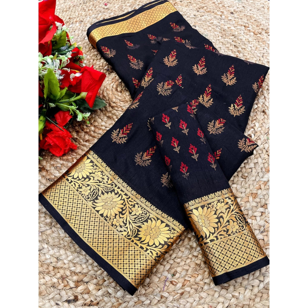 Women's Digital Dolla Silk Printed Saree With Unstitched Blouse 5.5mtr (navy Blue) | Women Signature Collection