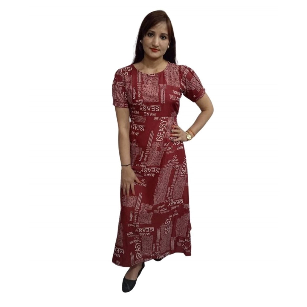 Maroon Dress 20 - Navura