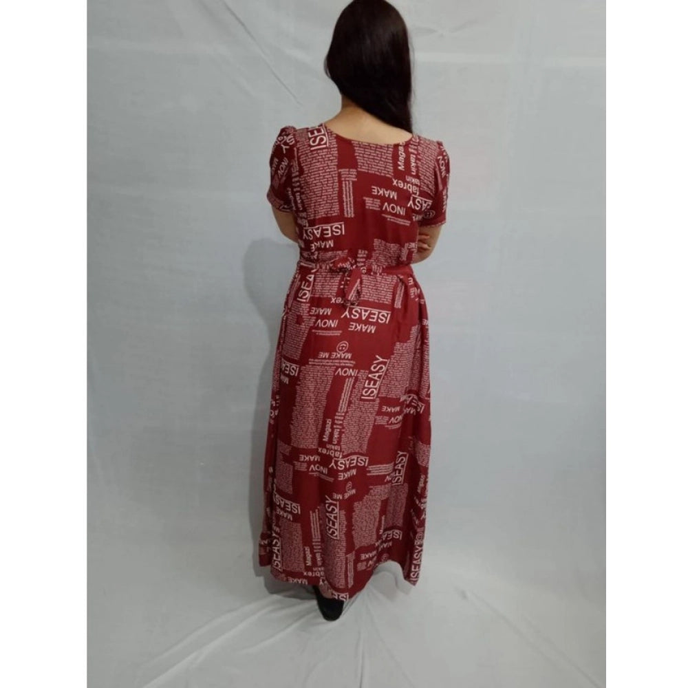 Maroon Dress 20 - Navura