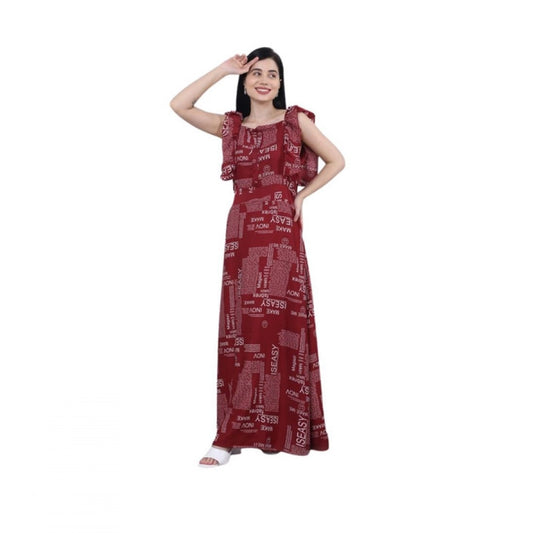 Maroon Dress 21 - Navura