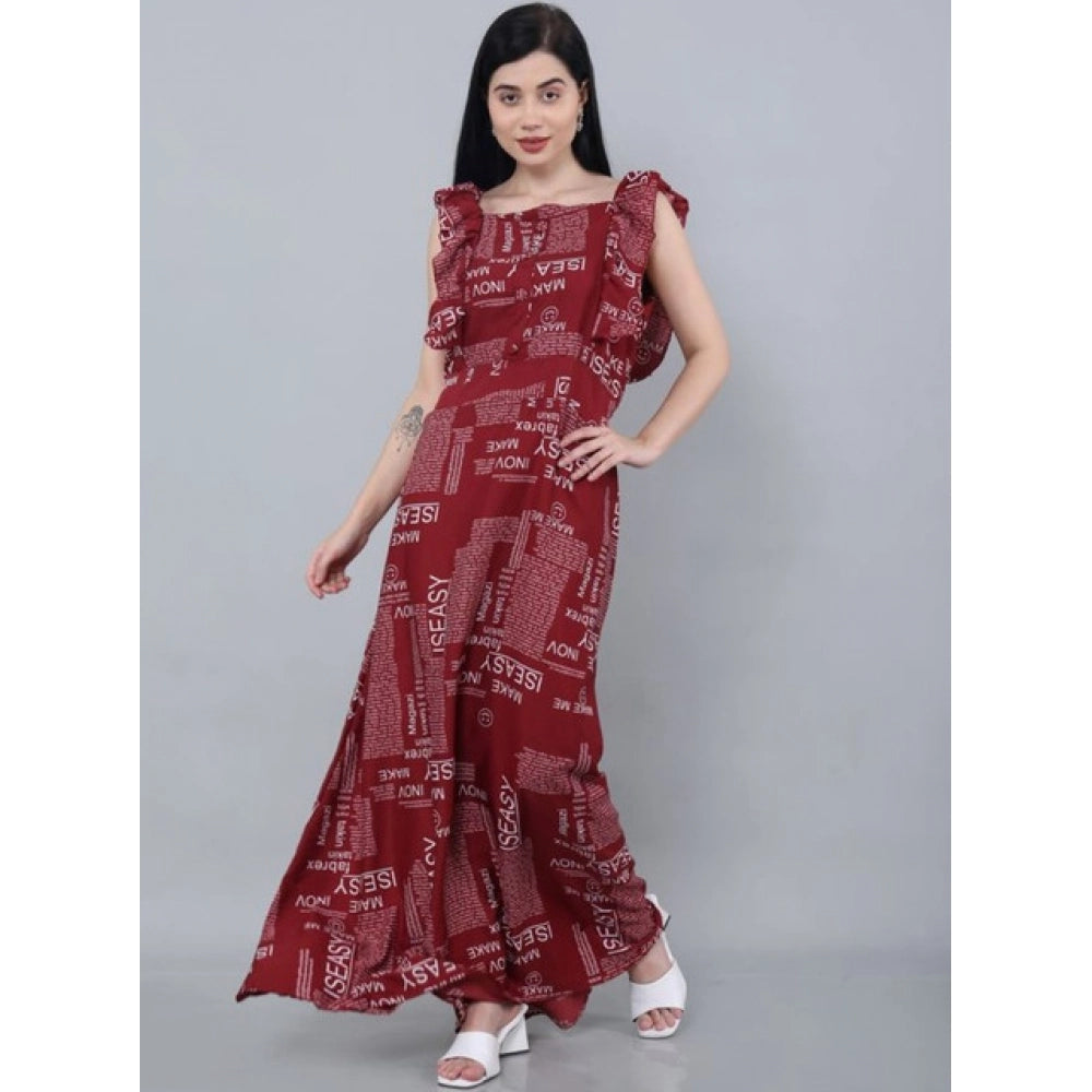 Maroon Dress 21 - Navura