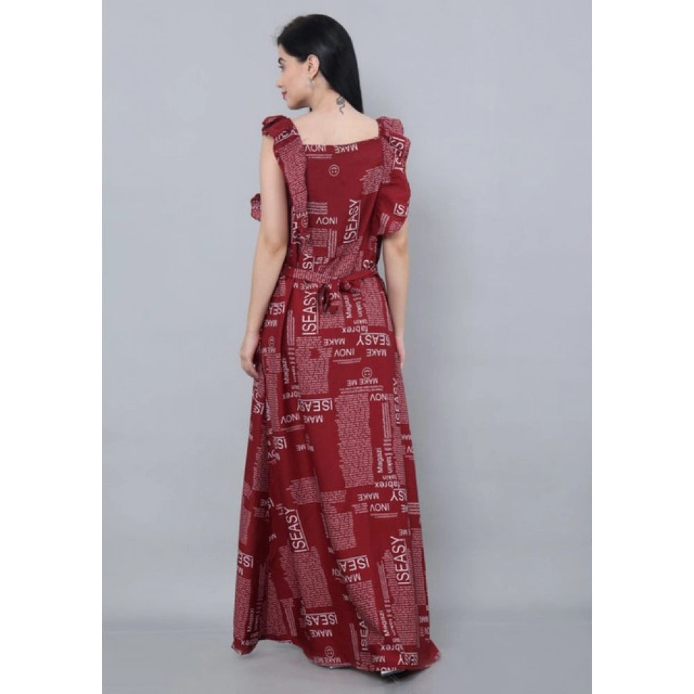 Maroon Dress 21 - Navura