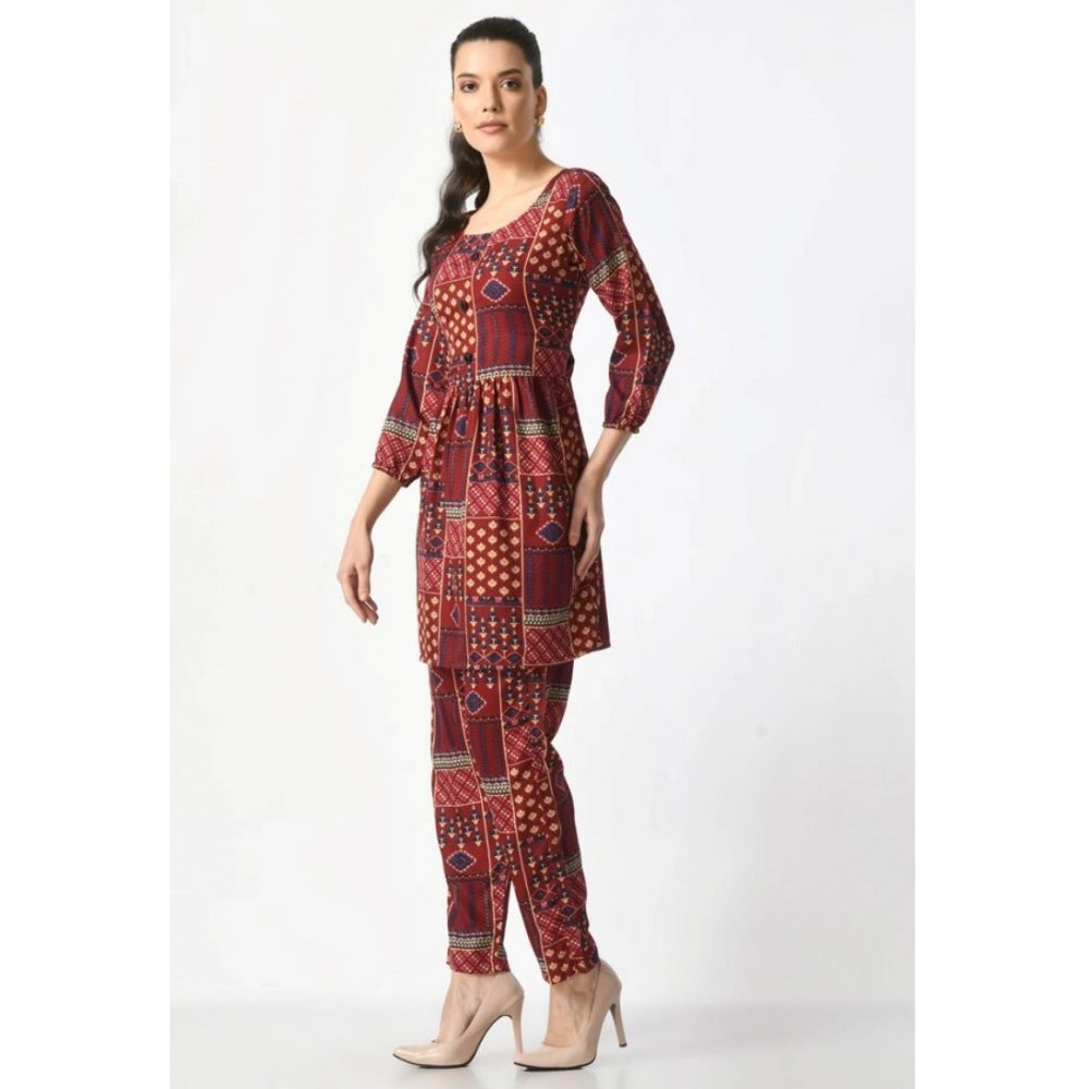 Maroon Co-Ord Set - Navura