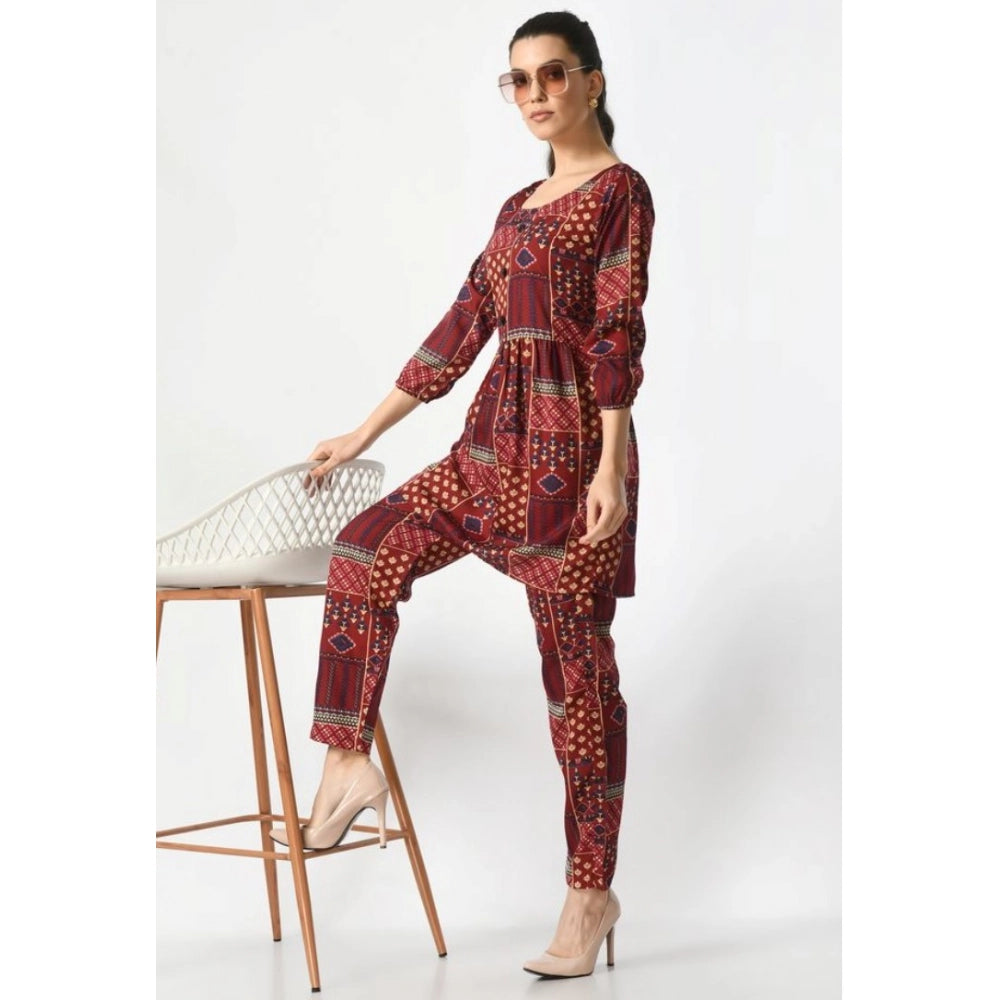 Maroon Co-Ord Set - Navura