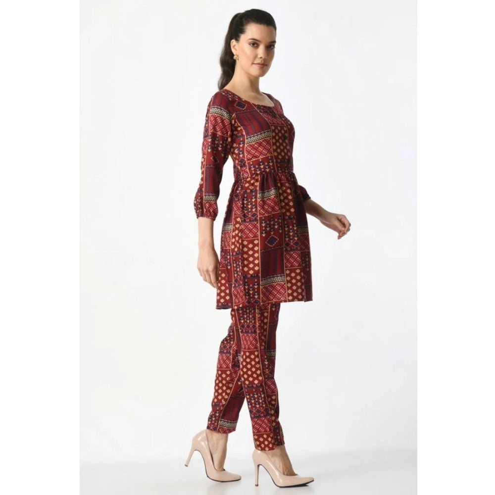 Maroon Co-Ord Set - Navura