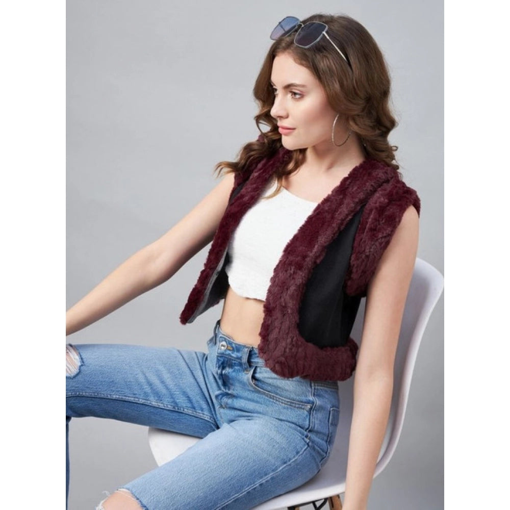 Midnight Maroon Shrug - Navura
