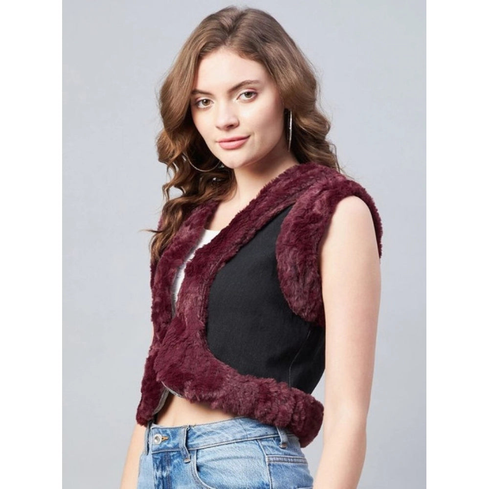Midnight Maroon Shrug - Navura