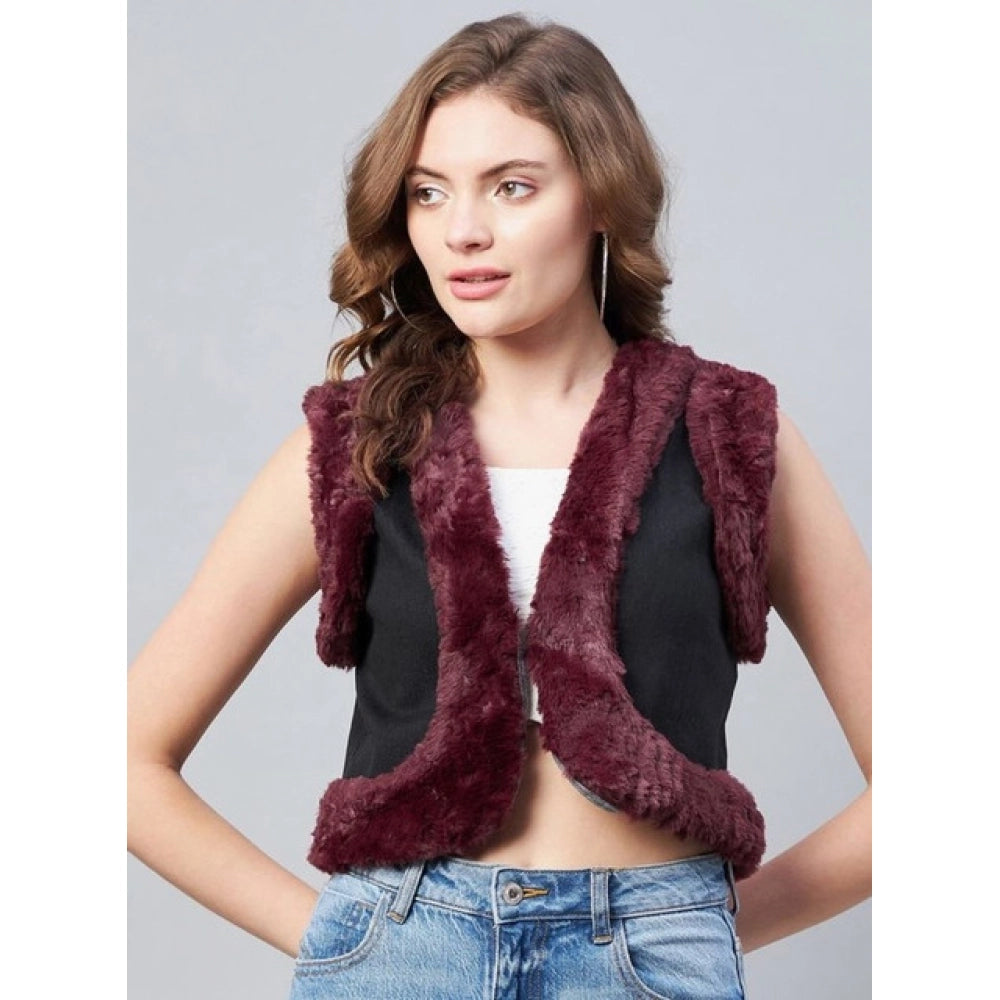 Midnight Maroon Shrug - Navura