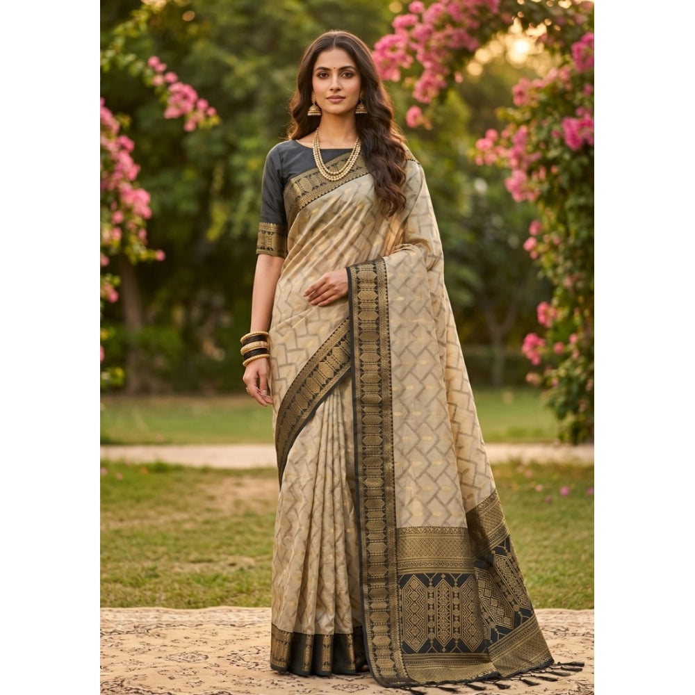 Women's Cotton Printed Saree With Unstitched Blouse 5.5mtr (multicolor) | Women Signature Collection