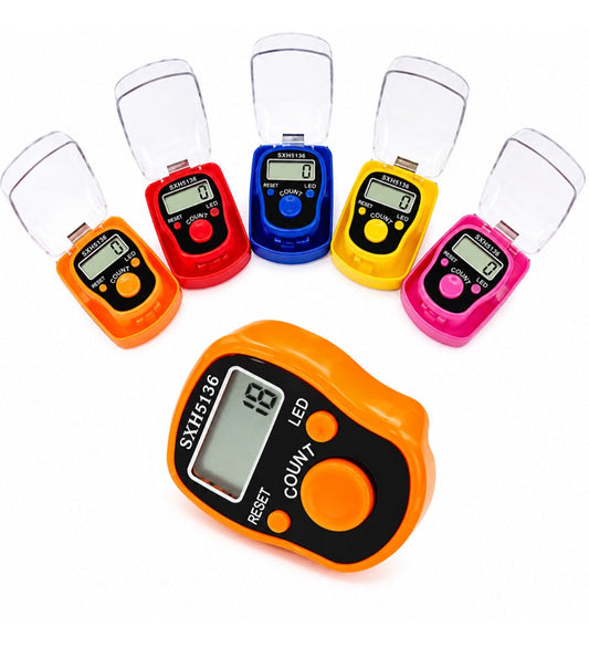 Plastic Digital Tally Counter (Multicolor)