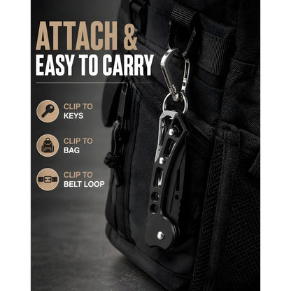 Onyx Essential Stainless Steel Keychain Pocket Knife
