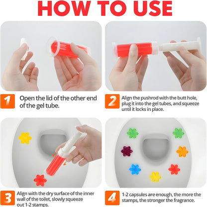 Prism Floral Toilet Freshner And Cleaner Flower Gel