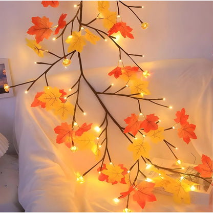 Prism Essential Plastic-Copper Maple Leaf Tree Light