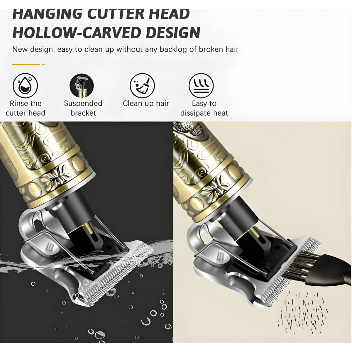 Prism Essential Stainless Steel Hair Trimmer for Men