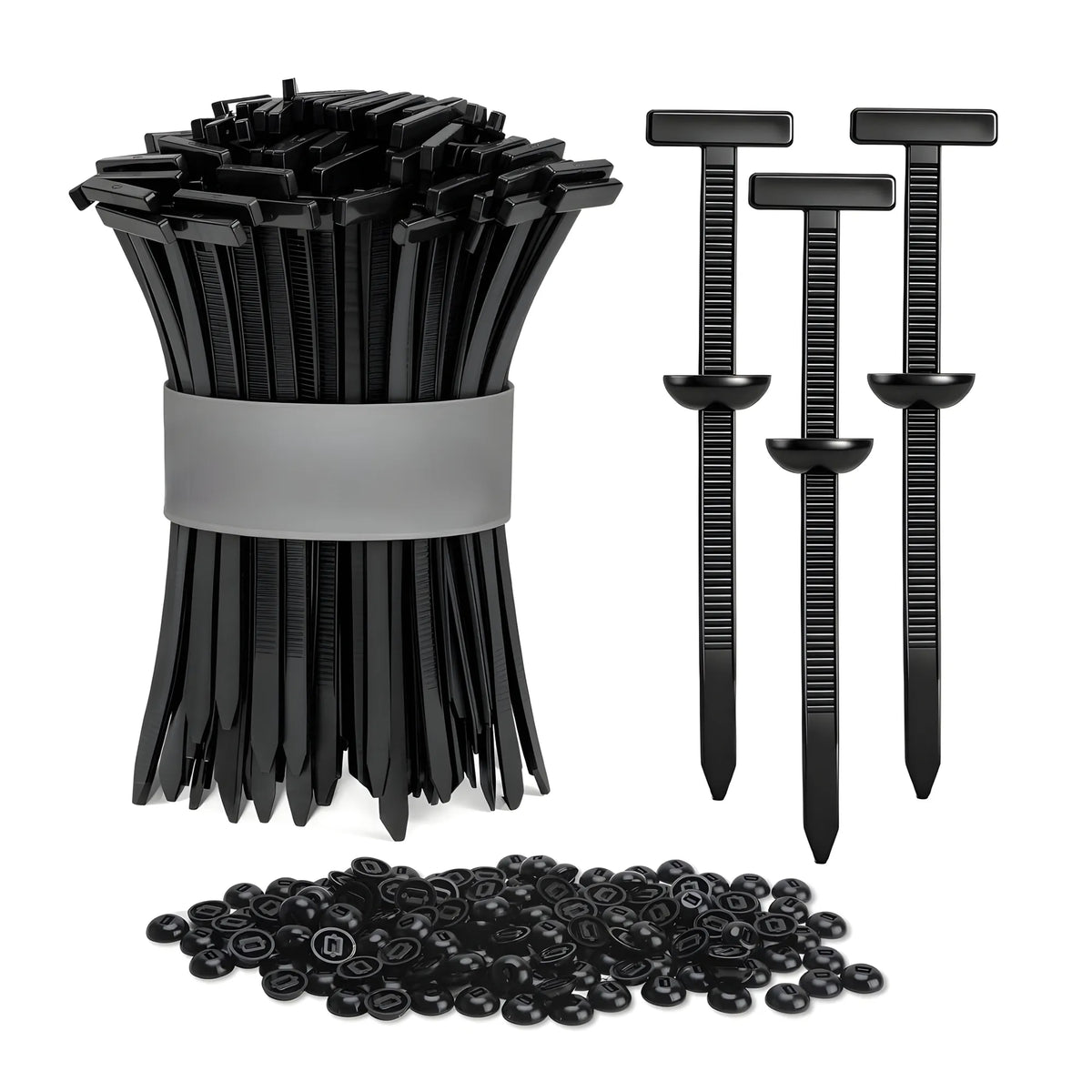 Onyx Essential Nylon 150 Pieces set Nylon Universal Cable Tie Buckle Set