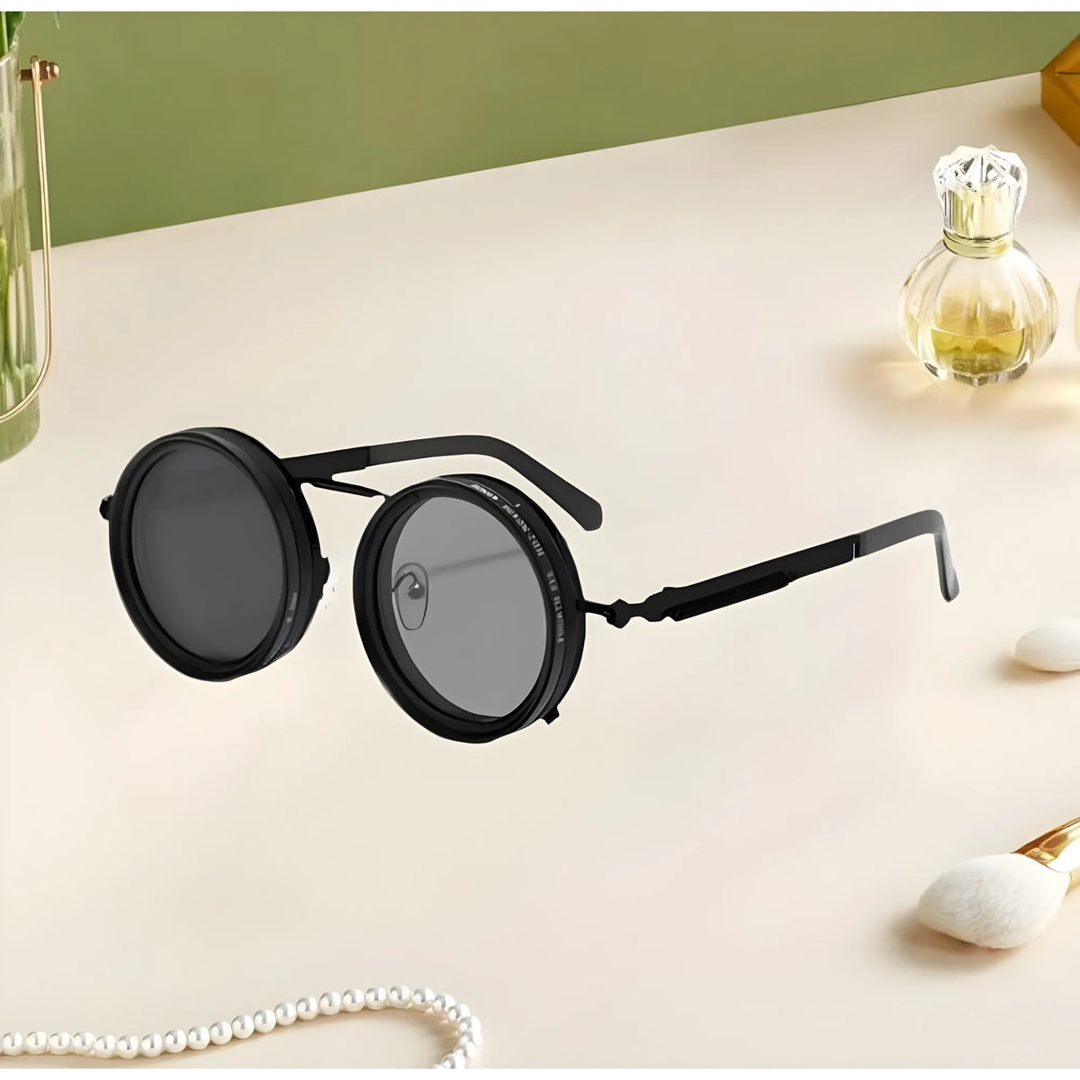 Onyx Essential Metal Adjustable Tint Sunglasses