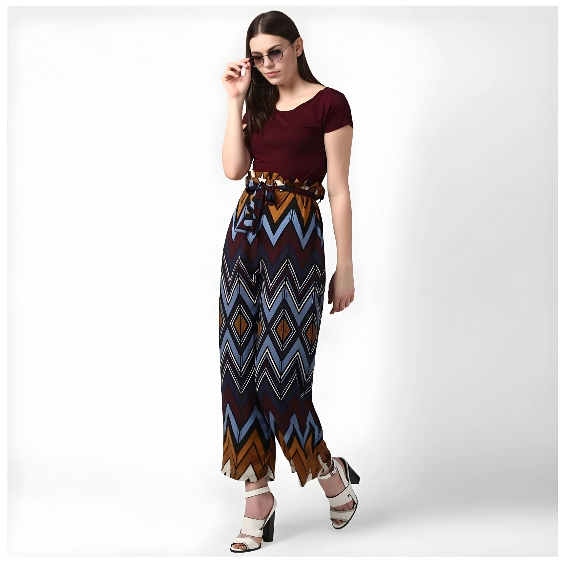 Jade Chevron Trousers