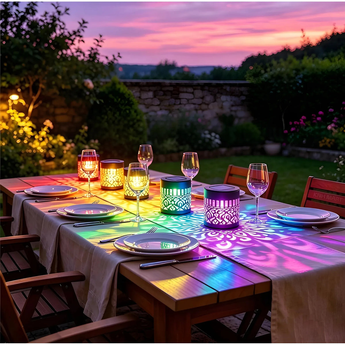 Prism The U Metal Solar Mandala Lights