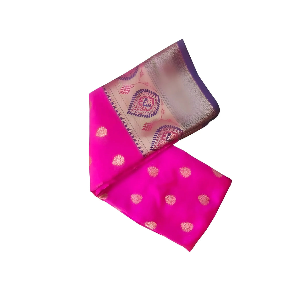 Women's Silk Blend Woven Saree With Unstitched Blouse 5.5mtr (pink) | Women Signature Collection
