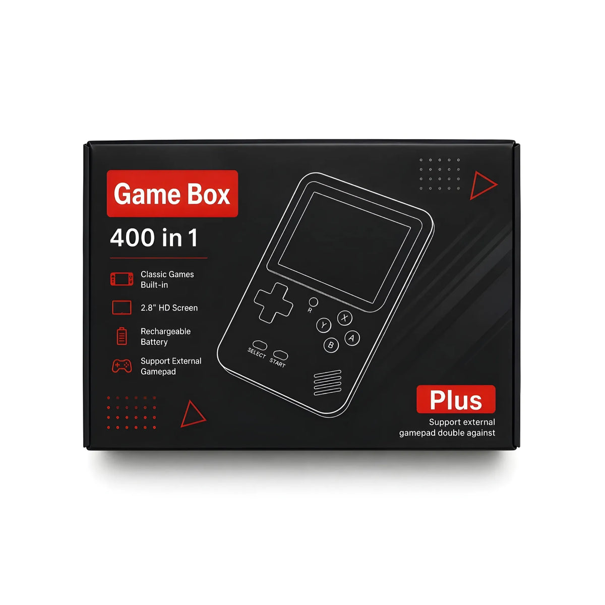 Crystal Essential Plastic Retro Handheld Gaming Console for Kids