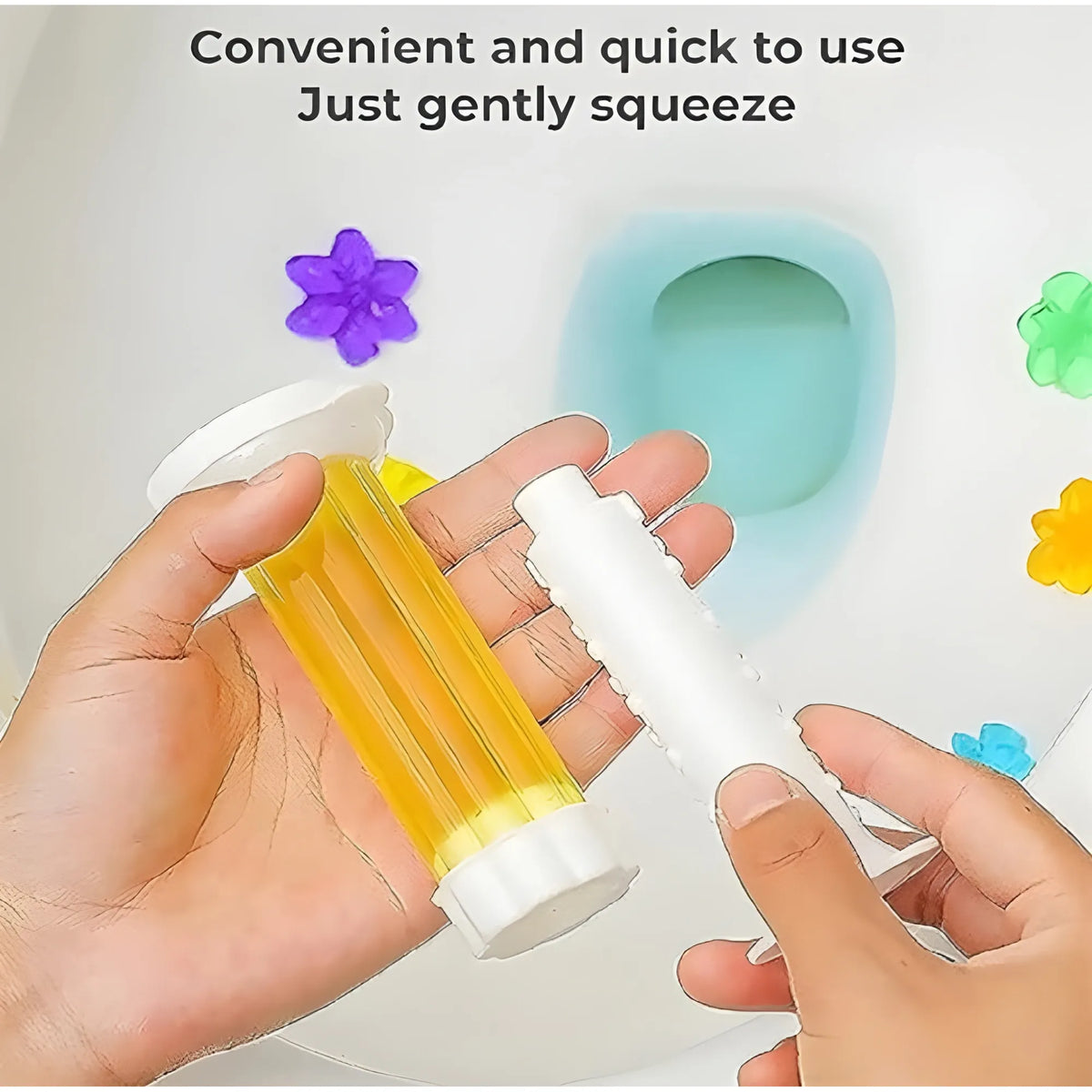 Prism Floral Toilet Freshner And Cleaner Flower Gel