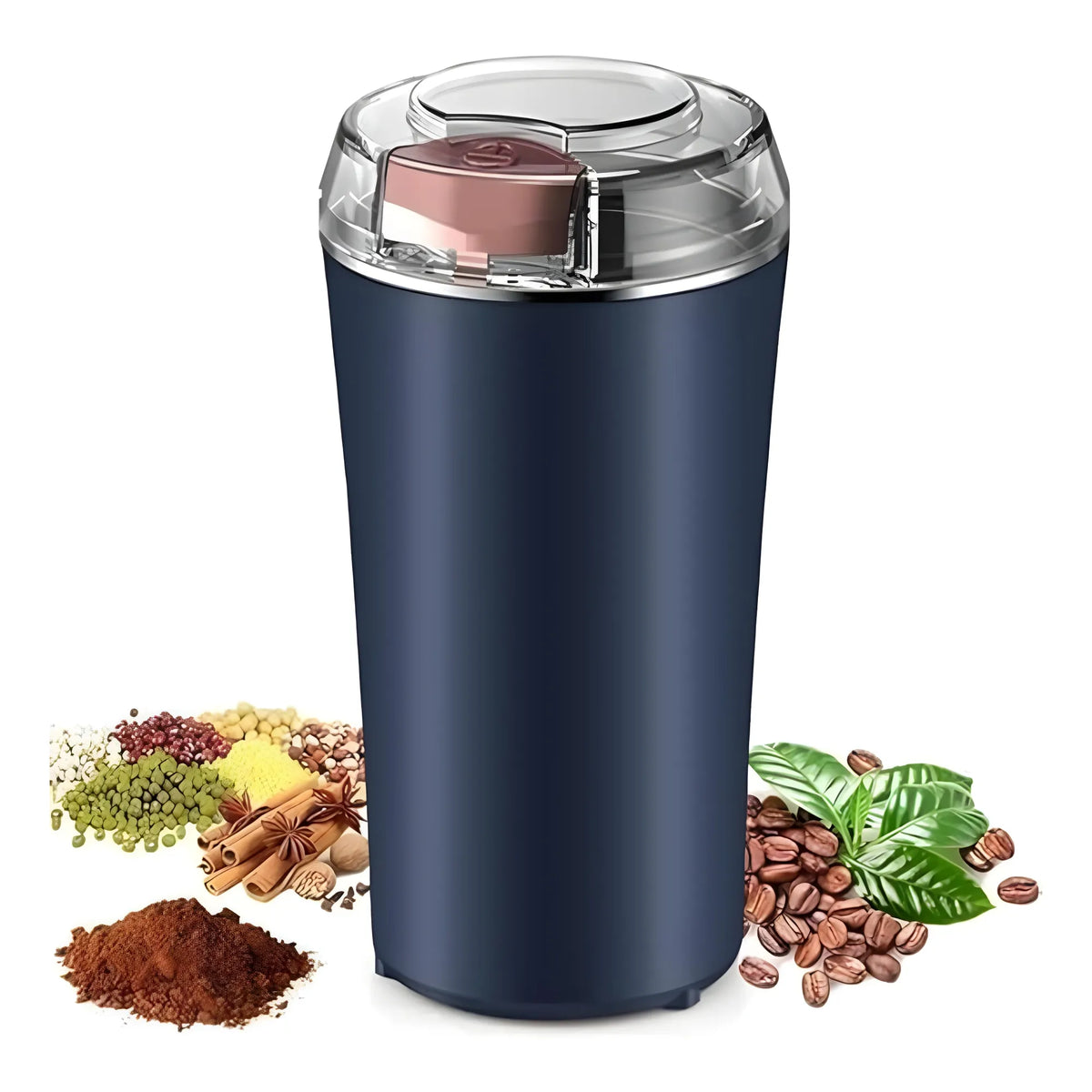 Crystal Essential Plastic-Stainless Steel Electric Coffee Bean Grinder