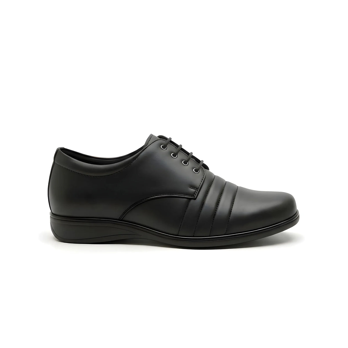 Onyx Men's Synthetic Leather Solid Lace-Up Formal Shoes