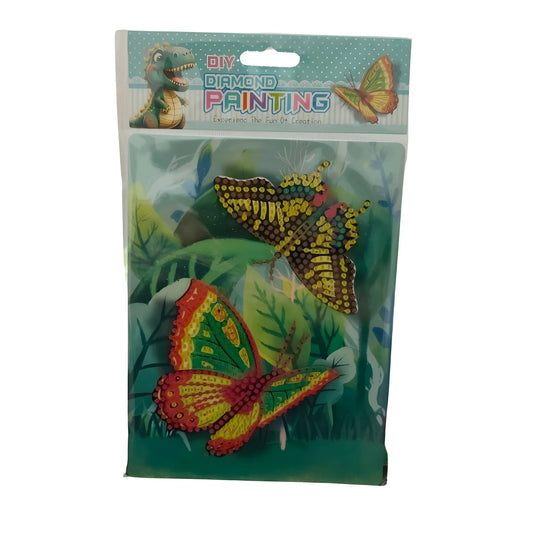Pack Of_2 Diamond Painting Kit - Butterfly |   Cardboard  |   Stationery | 2+ Years