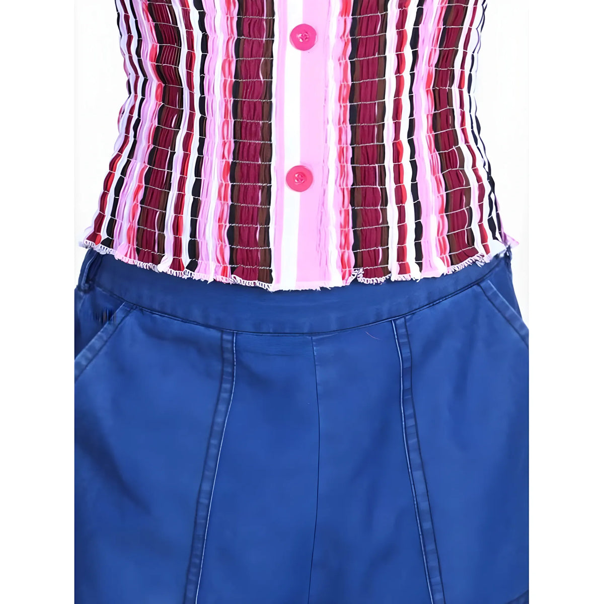 Girl's Rayon Solid Bell Sleeve Top With Culottes (purple Blue) | Kids Signature Collection