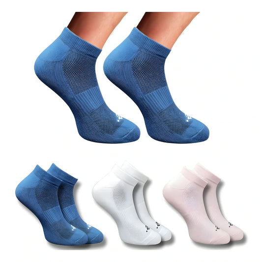 3_Pair Set Unisex Casual Cotton Printed Low Cut Socks (Multicolor)