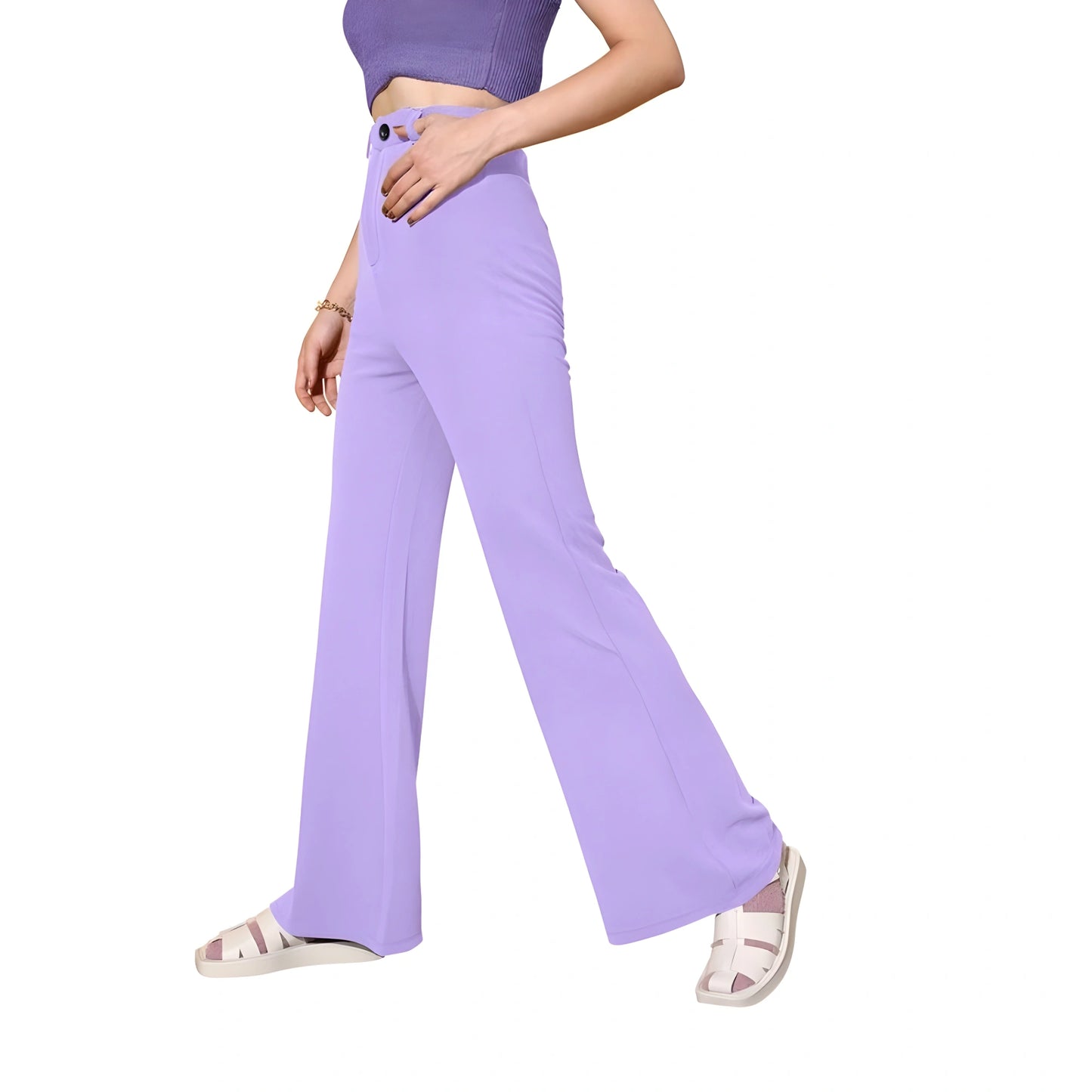 Lyra Cow Pattern Trousers