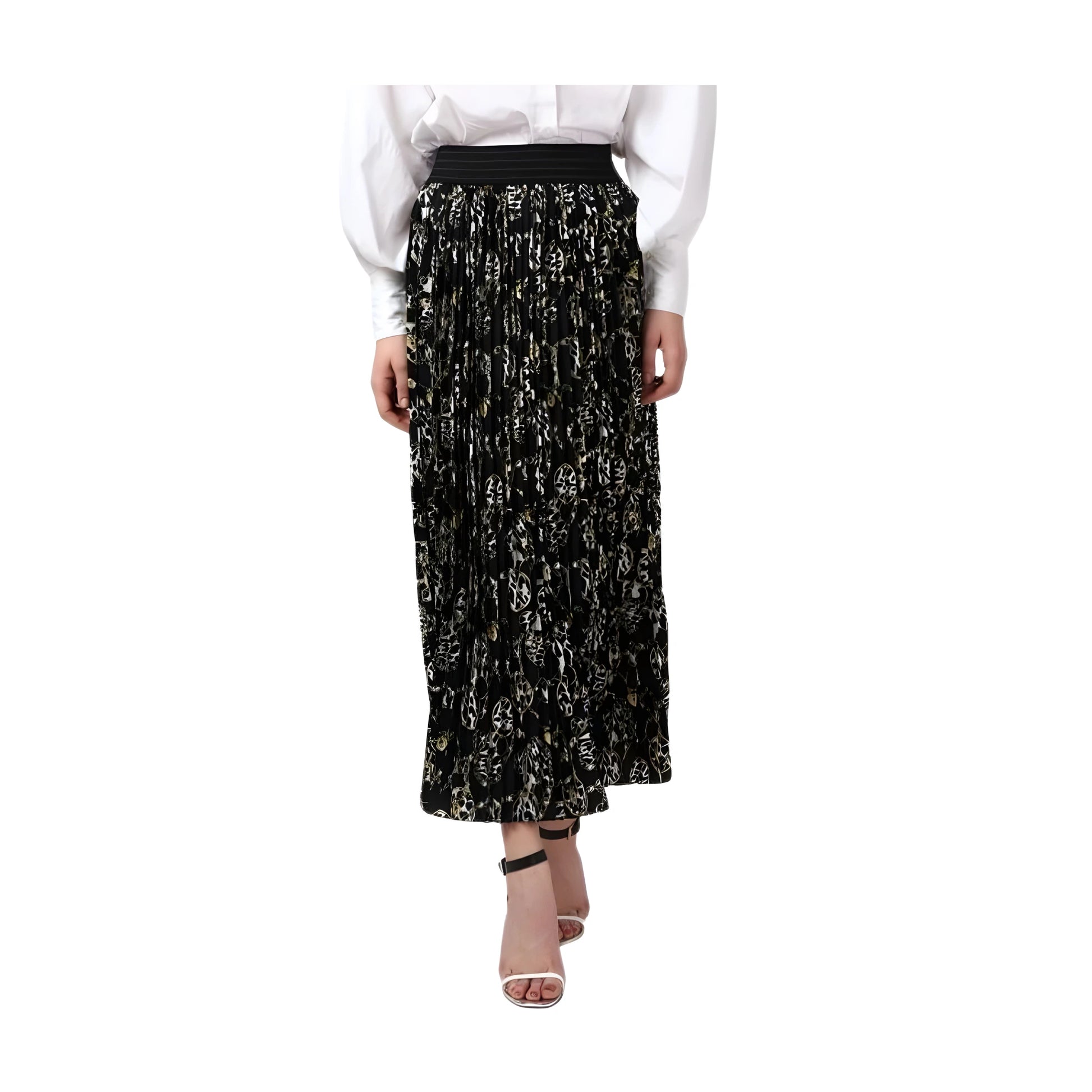 Talia Chain Print Skirt