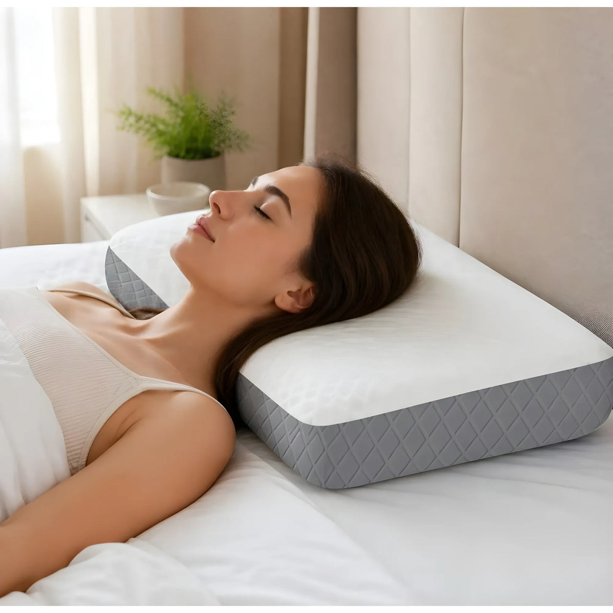 Pearl Essential Memory Foam Orthopedic Memory Foam Pillow For Sleeping