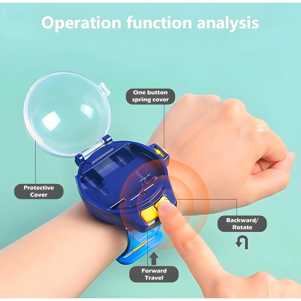 Sapphire Essential Plastic Mini RC Car Watch Toy