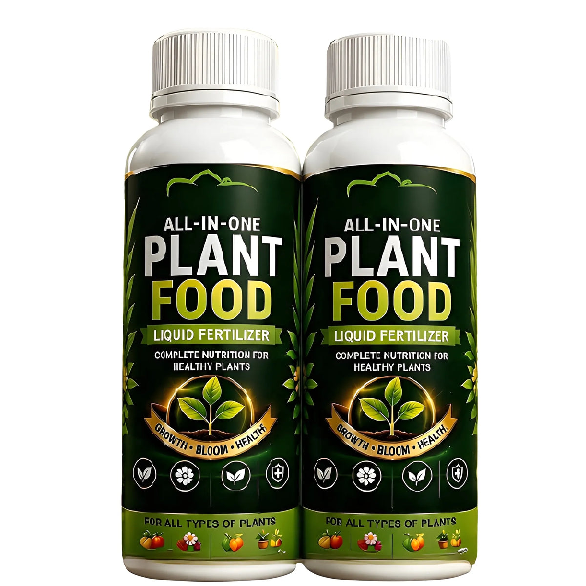 Signature Essential Pack of 2 All-in-One Plant Food Liquid Fertilizer Bottles - 100 ML